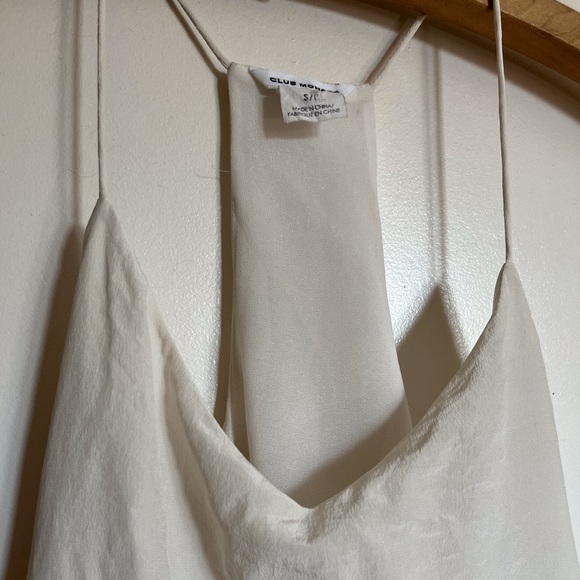Club Monaco White Silk V Neck Camisole - Picture 3 of 9